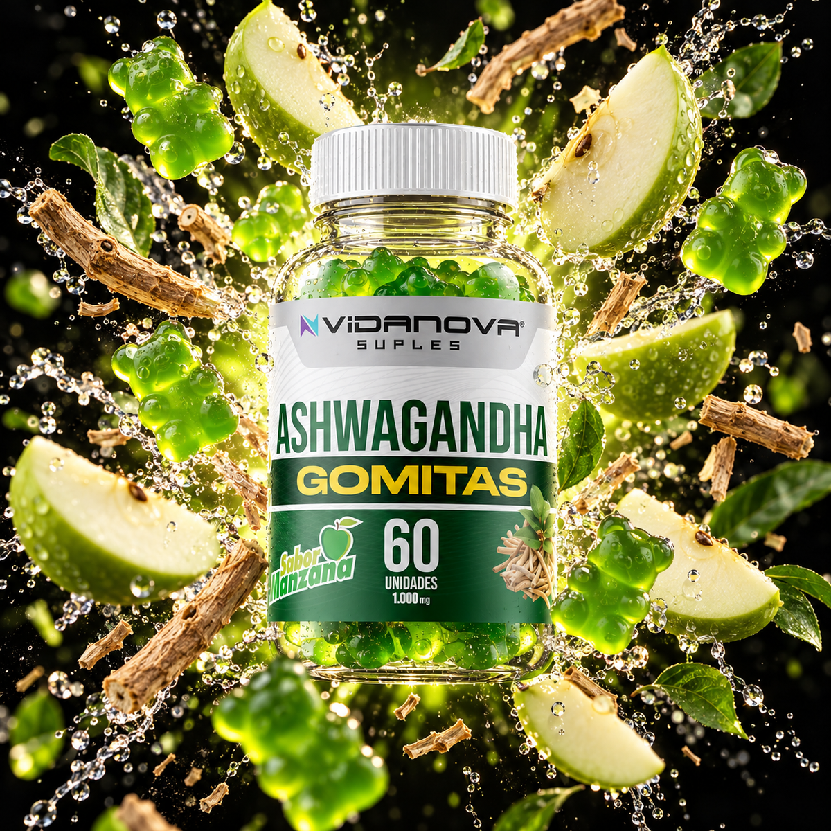 Gomitas de Ashwagandha 60 unidades