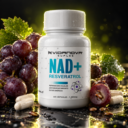 NAD+ Resveratrol 60 cápsulas