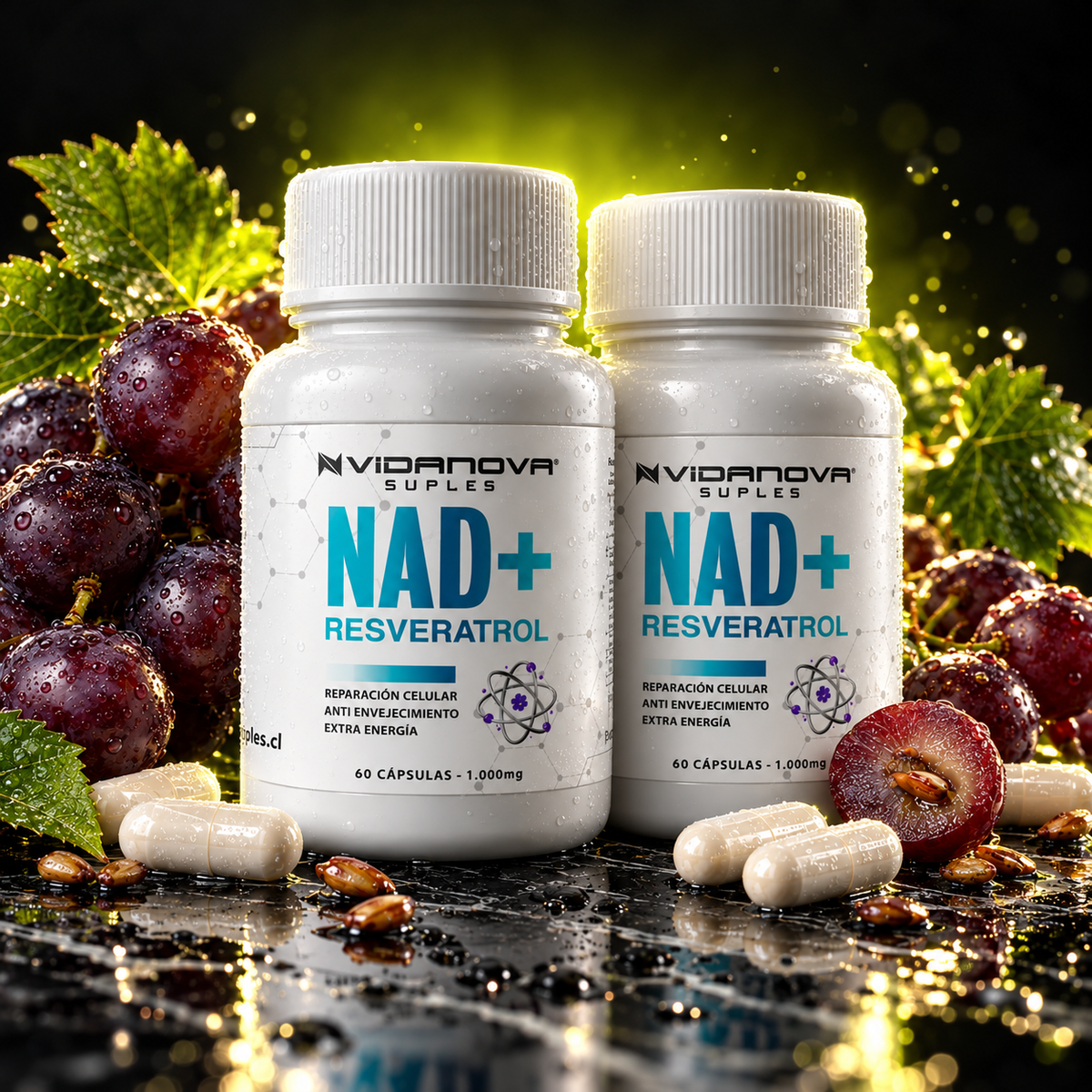 NAD+ Resveratrol 60 cápsulas