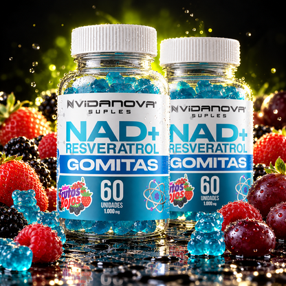 Gomitas de NAD+ Resveratrol 60 unidades