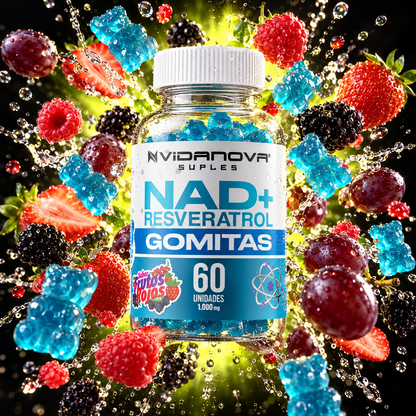 Gomitas de NAD+ Resveratrol 60 unidades